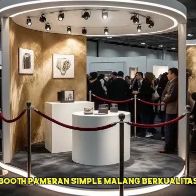 booth pameran simple malang berkualitas